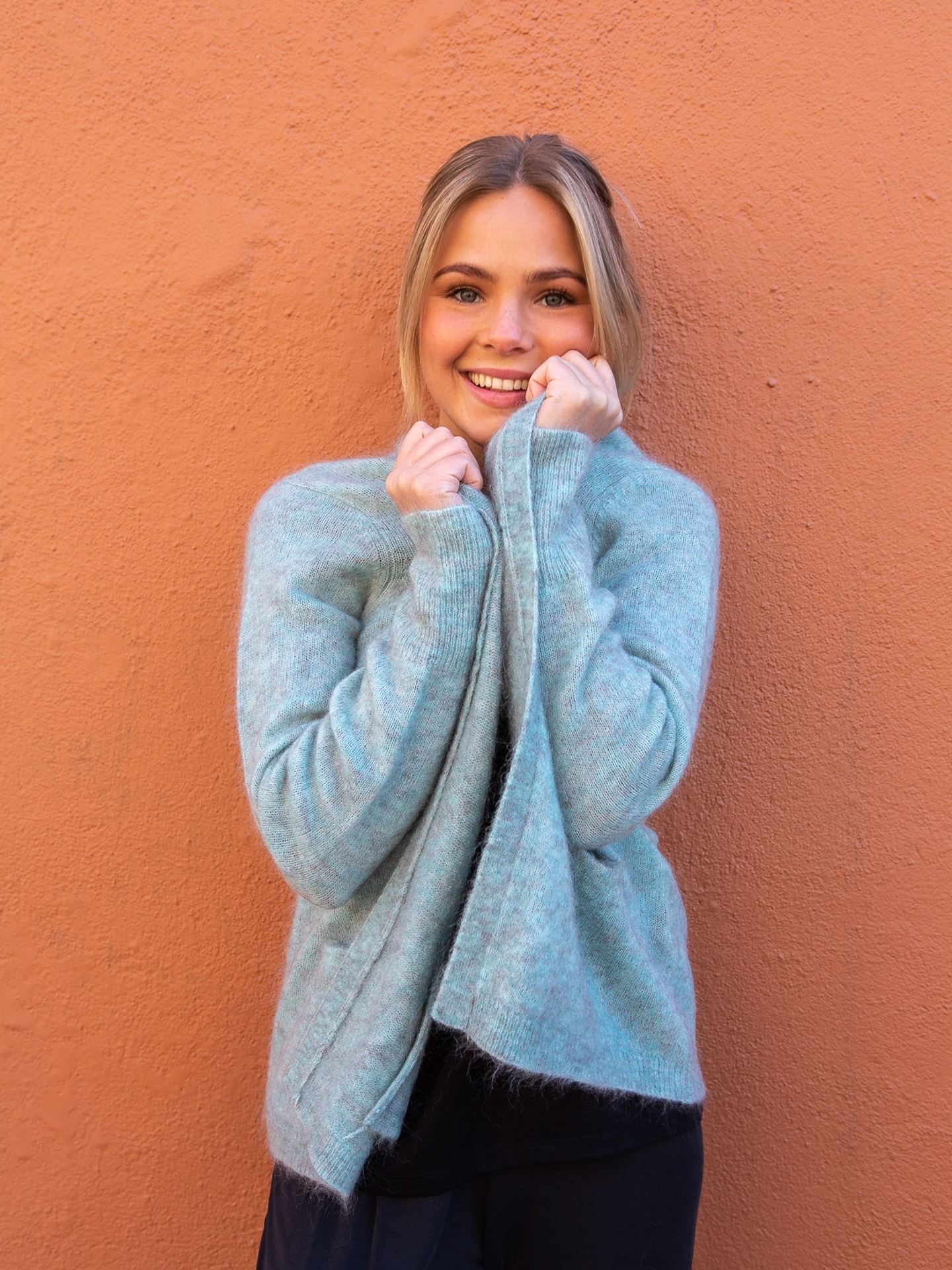 Second female brook knit short cardigan cheap
