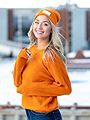 MSCH Copenhagen Femme Mohair O-Neck Pullover Marmalade