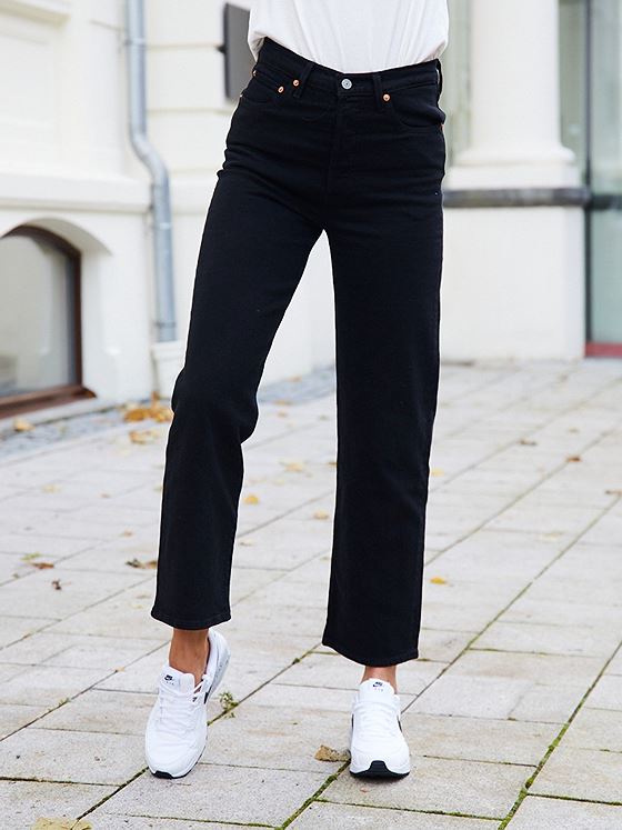 Levis Ribcage Straight Ankle 0012 - Black Sprout - Black