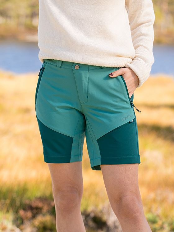 Twentyfour Flåm Light Softshell Shorts Sjøgrønn