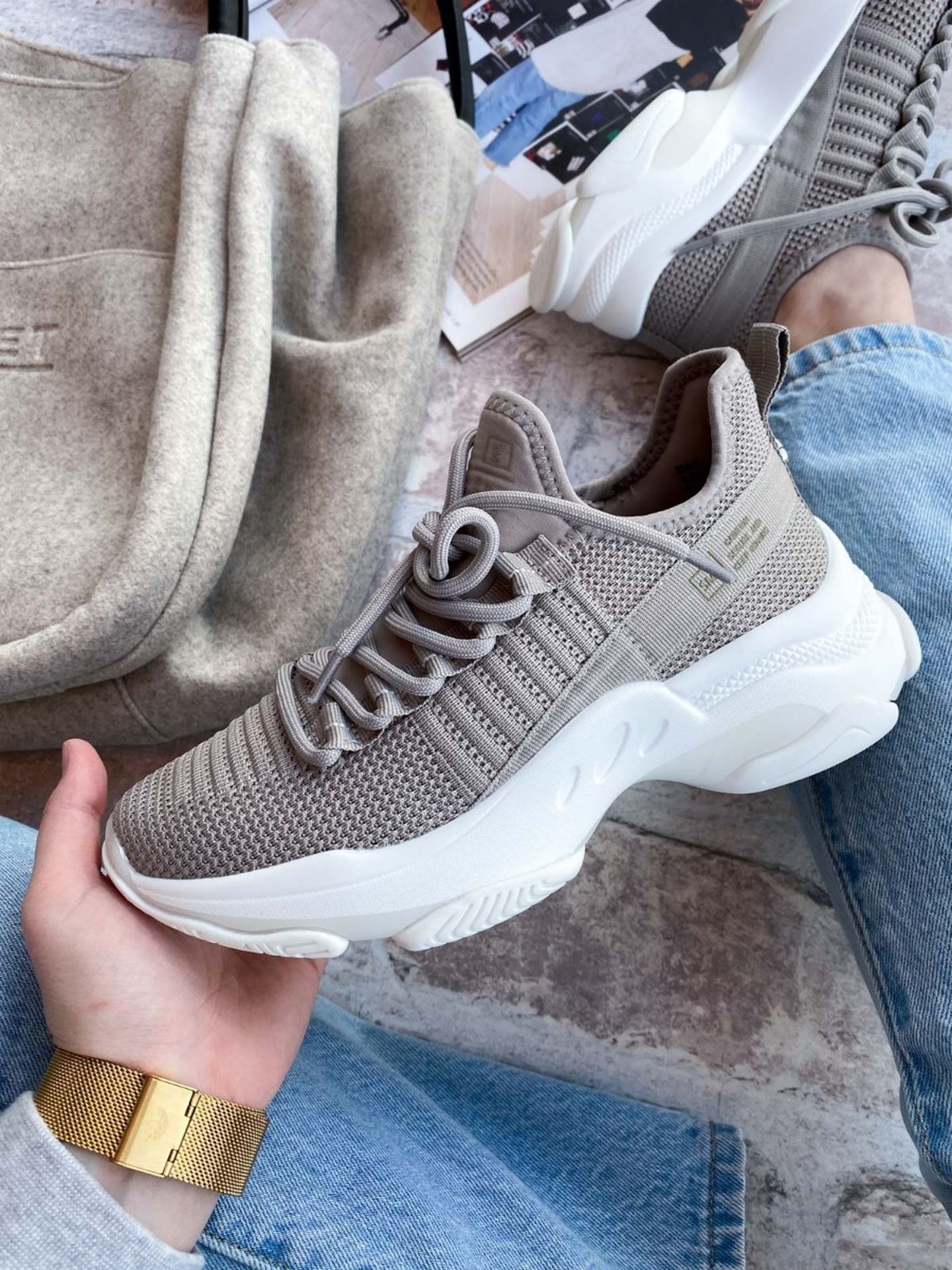 Steve Madden Mac Sneaker Taupe