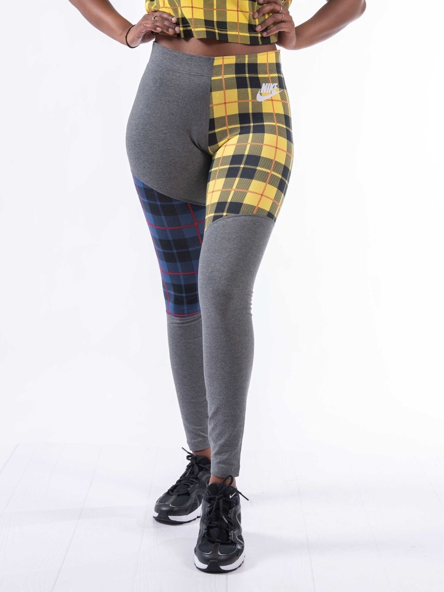 Nike plaid tights hotsell