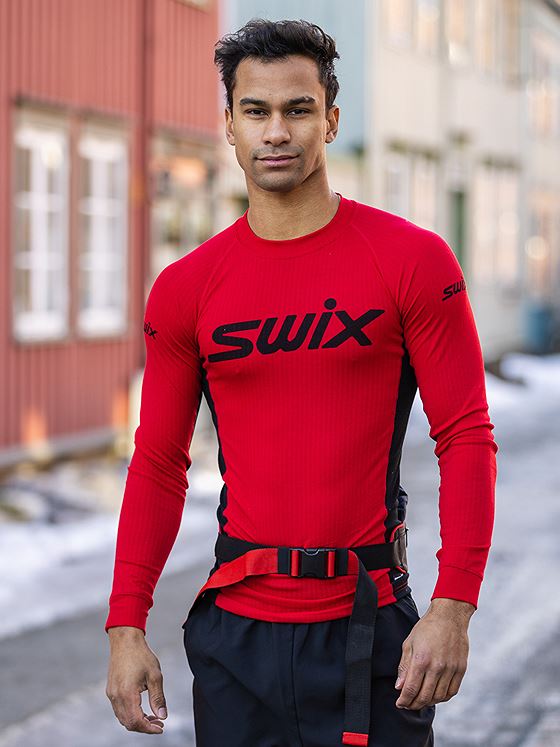 Swix RaceX Bodywear Long Sleeve Men Swix Red