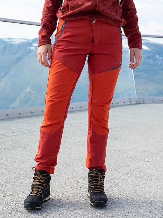 Twentyfour Flåm Light Softshell Bukse Mørk Rust