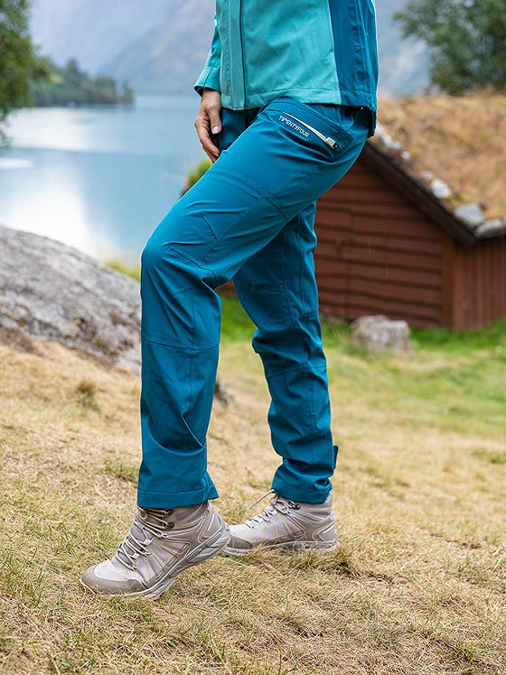 Twentyfour Flåm Stretch 2-lags bukse Petrolblå