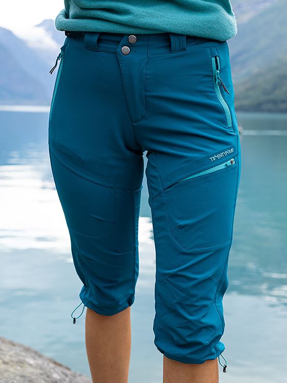 Twentyfour Flåm LS 3/4 Bukse Petrolblå