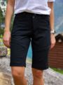 Twentyfour Flåm Light Softshell Lang Shorts Skyggesort