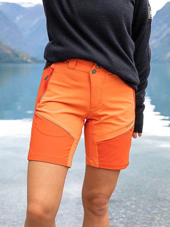 Twentyfour Flåm Light Softshell Shorts Rødoransje