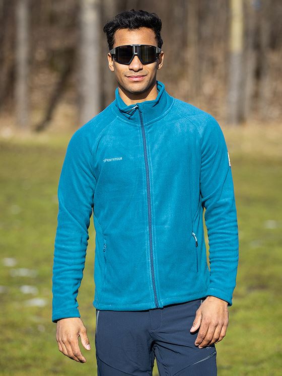 Twentyfour Flåm Fleece H Petrolblå