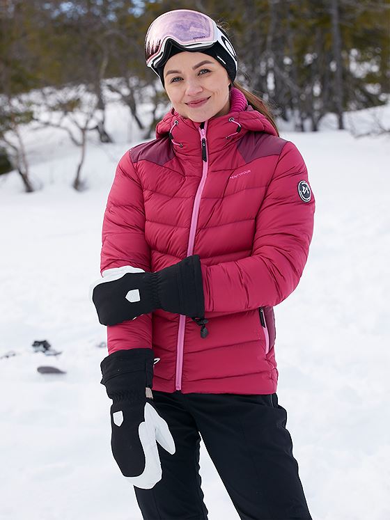 Twentyfour Isbre Dunjakke Kirsebær