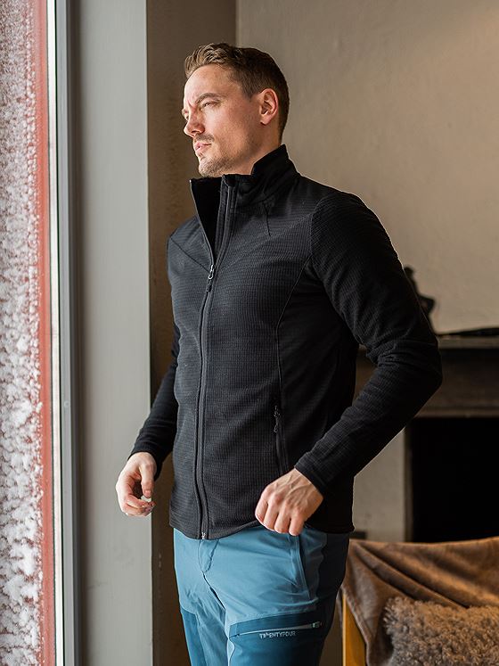 Twentyfour Isbre Zip Fleece Herre Sort