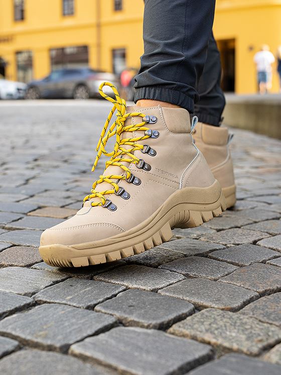 Twentyfour Mellow Lily Leather Boot Beige