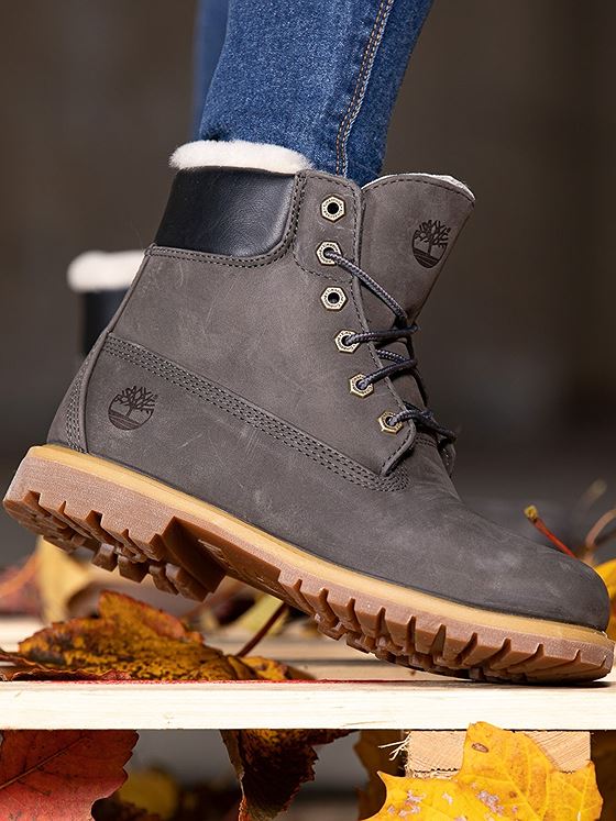 Timberland 6 inch Premium Shearling Lined WP Boot Grey