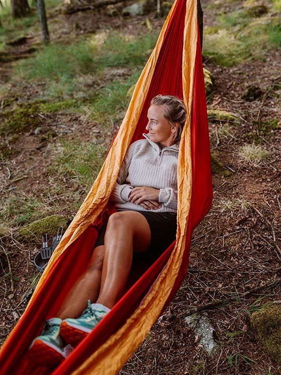 Ticket to the moon Original Hammock Burgundy/ yellow