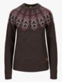 Tufte W Robin Pattern Sweater Brown