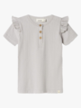 Lil- Atelier Fleura Short Sleeve Slim Top Vapor Blue