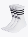 adidas 3-Stripes Crew Sock 3PK White / Black