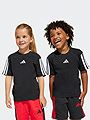 adidas 3-Stripes Tee 160 Kids Black / White