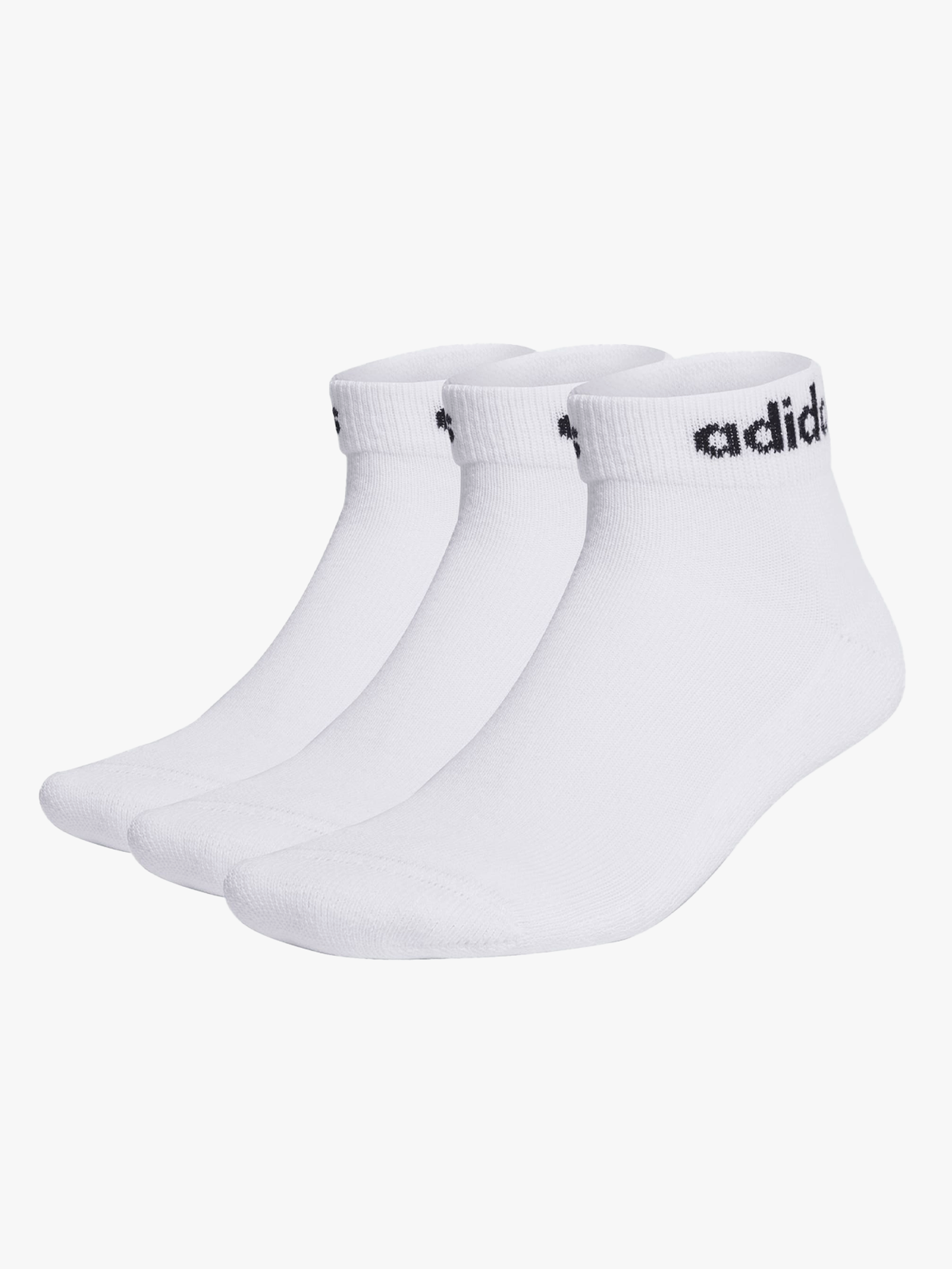 adidas Crew Ankle 3 Pack White / Black