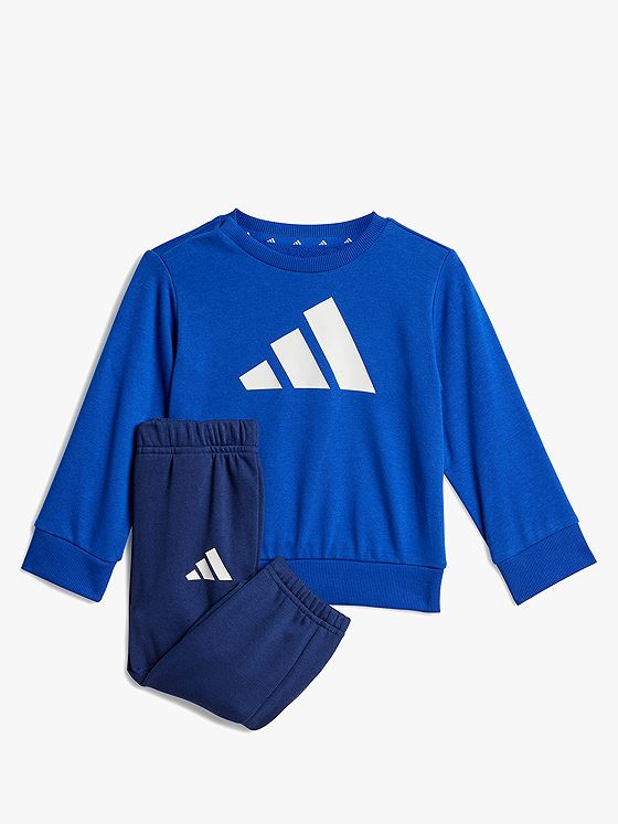 adidas Big Logo French Terry Jog Sett ROYBLU/WHITE