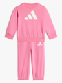 adidas Big Logo French Terry Jog Sett PNKFUS/WHITE
