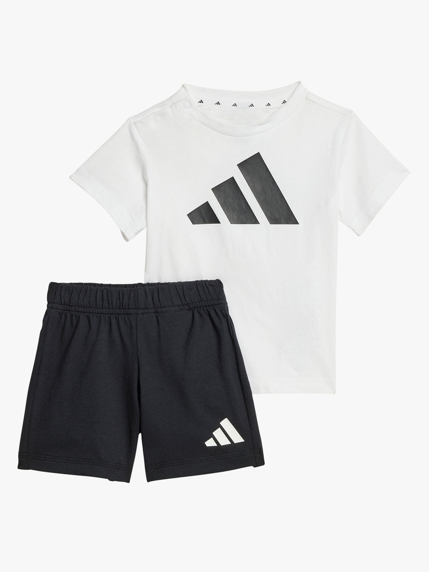 adidas Big Logo Tee-Set 160 Infant WHITE/BLACK