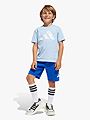 adidas Big Logo Tee-Set 160 Kids GLOBLU/WHITE