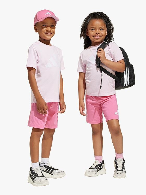 adidas Big Logo Tee-Set 160 Kids Rosa