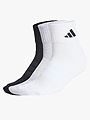 adidas Essentials Ankle 3 Pack Grey / White / Black