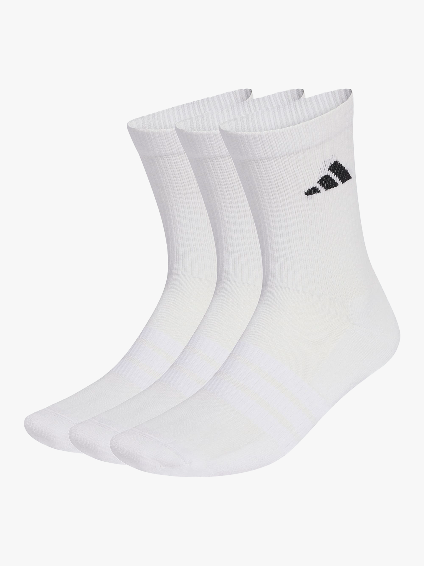 adidas Essentials Crew 3 Pack White / Black