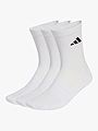 adidas Essentials Crew 3 Pack White / Black