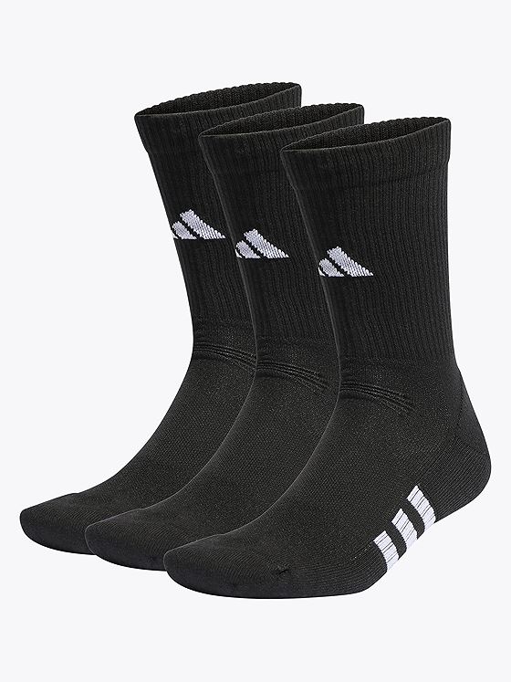 adidas Performance Cush Crew Socks 3PK Black