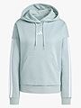 adidas 3-Stripes Fleece Hoodie Grønn