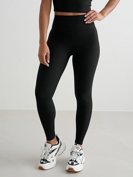 Aim'n Ribbed Performance Tights Black