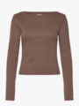 Aim'n Ease Ribbed Long Sleeve Top Macchiato