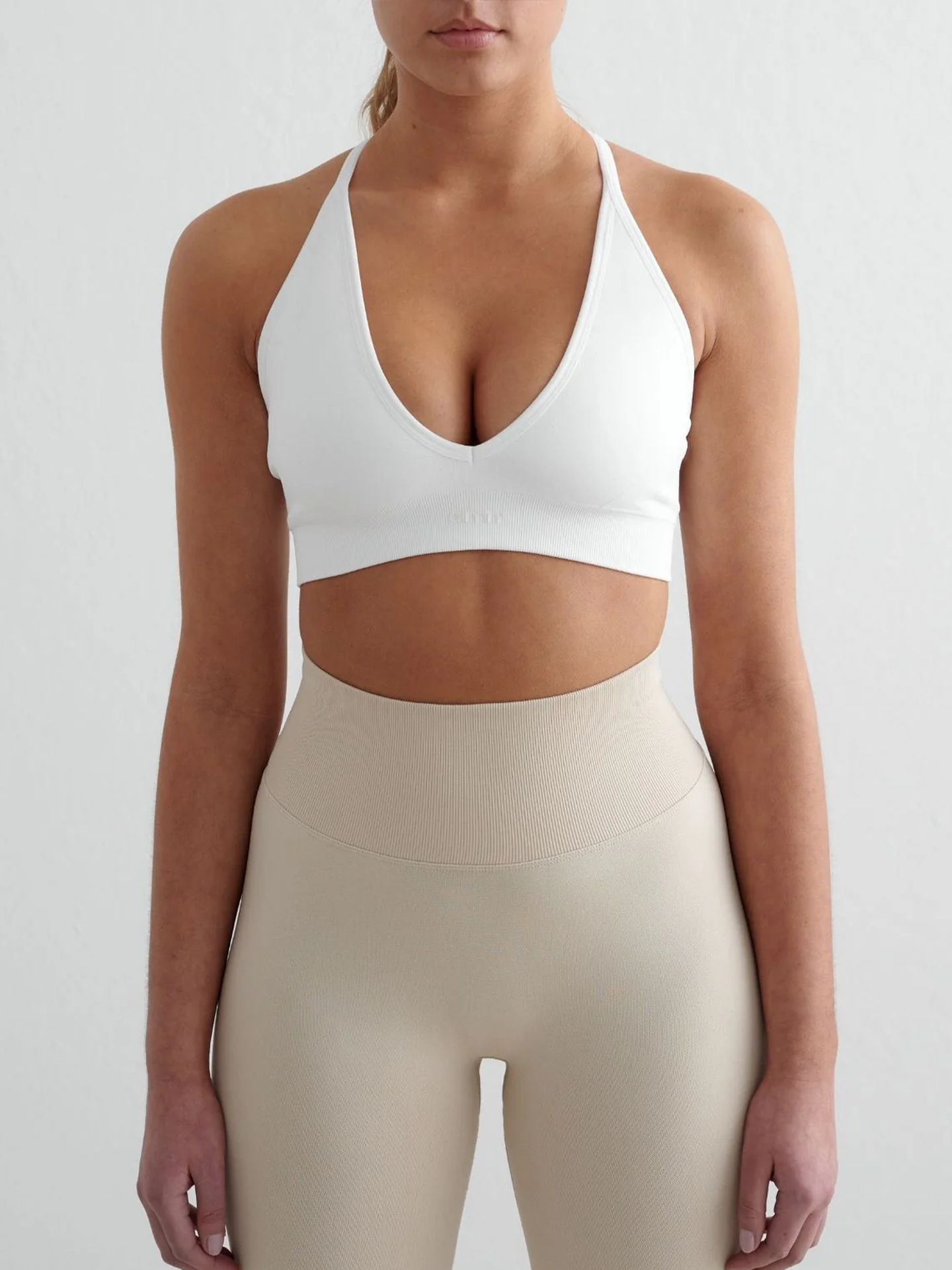 Aim'n Shape Seamless Cross Back Bra White
