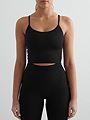 Aim'n Shape Seamless Strap Singlet Black