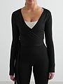 Aim'n Shape Seamless Wrap Top Black