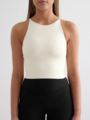 Aim'n Sense Halter Bralette Almond white