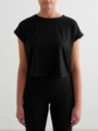 Aim'n Soft Basic Roll Sleeve Top Black