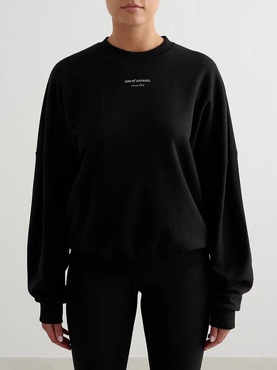 Aim'n Apparel Terry Sweatshirt Black