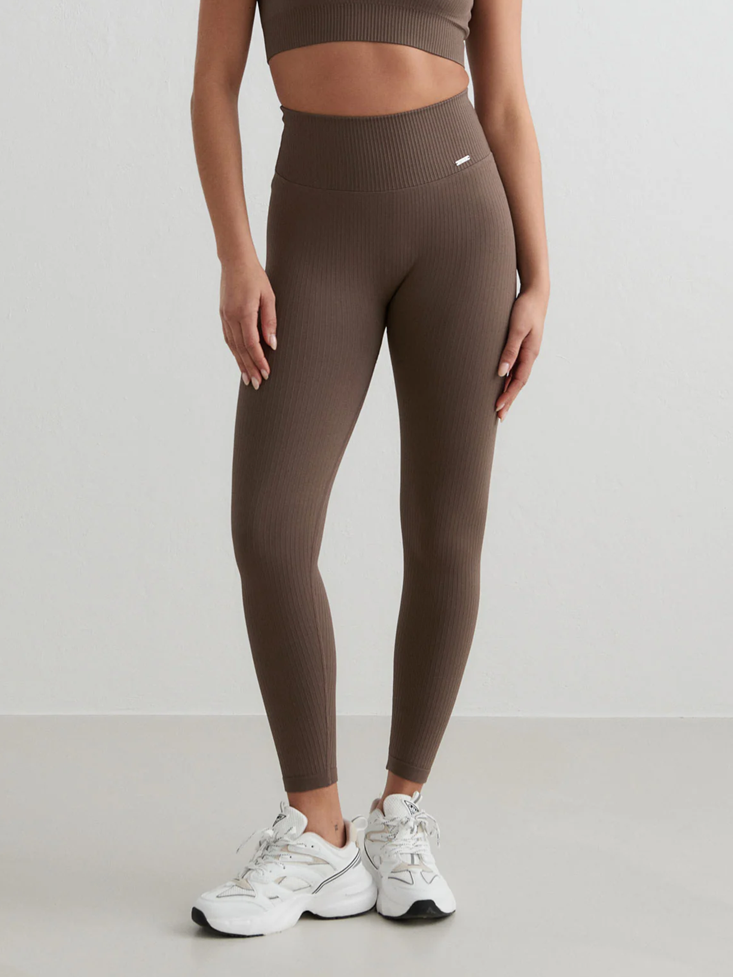 Aim'n Ribbed Seamless Tights Macchiato
