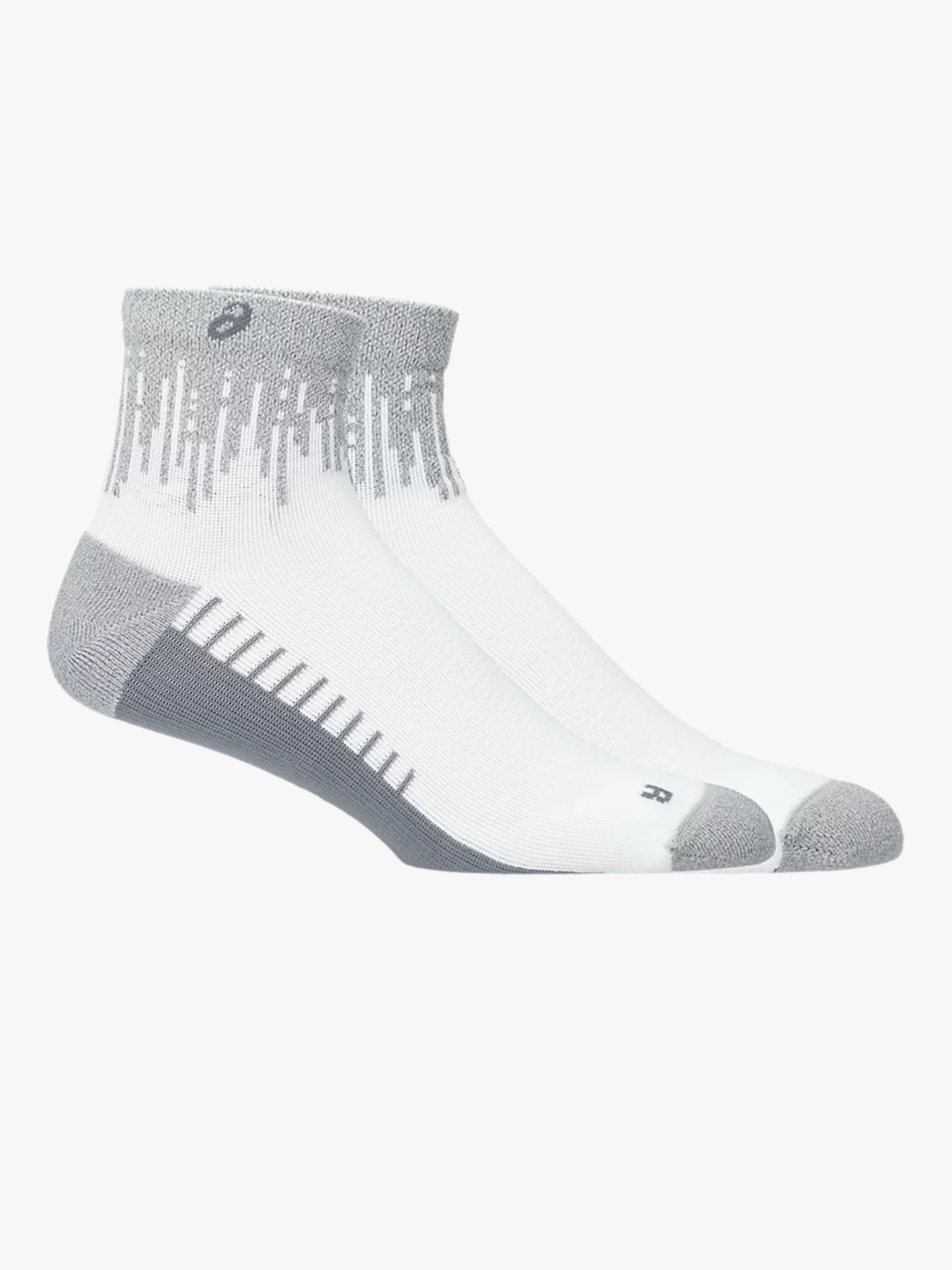 ASICS Performance Run Sock Quarter Brilliant White / Silver Reflective