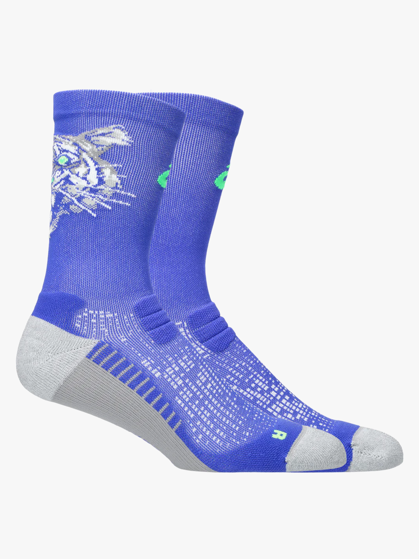 ASICS Performance Run Sock Crew Cobalt Burst/Vital Green
