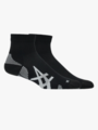 ASICS 2 Pack Cushioned Run Quarter Sock Performance Black