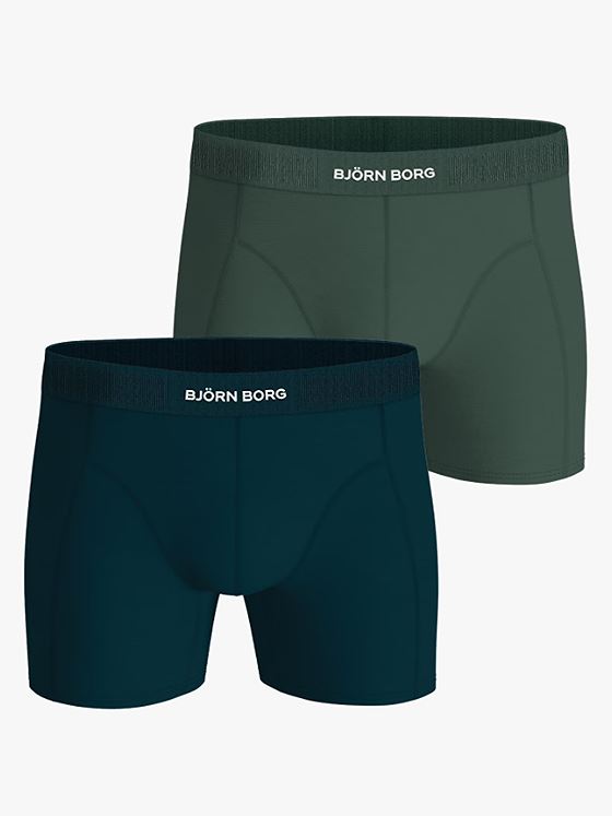 Björn Borg Lyocell Boxer 2-Pack Blue, Green