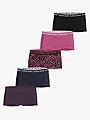 Björn Borg Cotton Stretch Boxer Shorts 5P Black, Pink, Print, Navy Blue