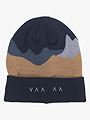 Bergans Vaagaa Fine Knit Wool Beanie Navy Blue / Warm Sand