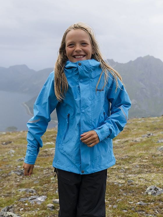 Bergans Junior 3-Lags Shell Jacket Aqua Lagoon