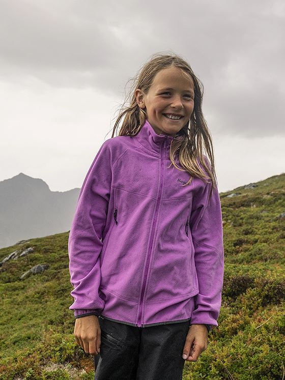 Bergans Junior Fleece Midlayer Jacket Viola Violet